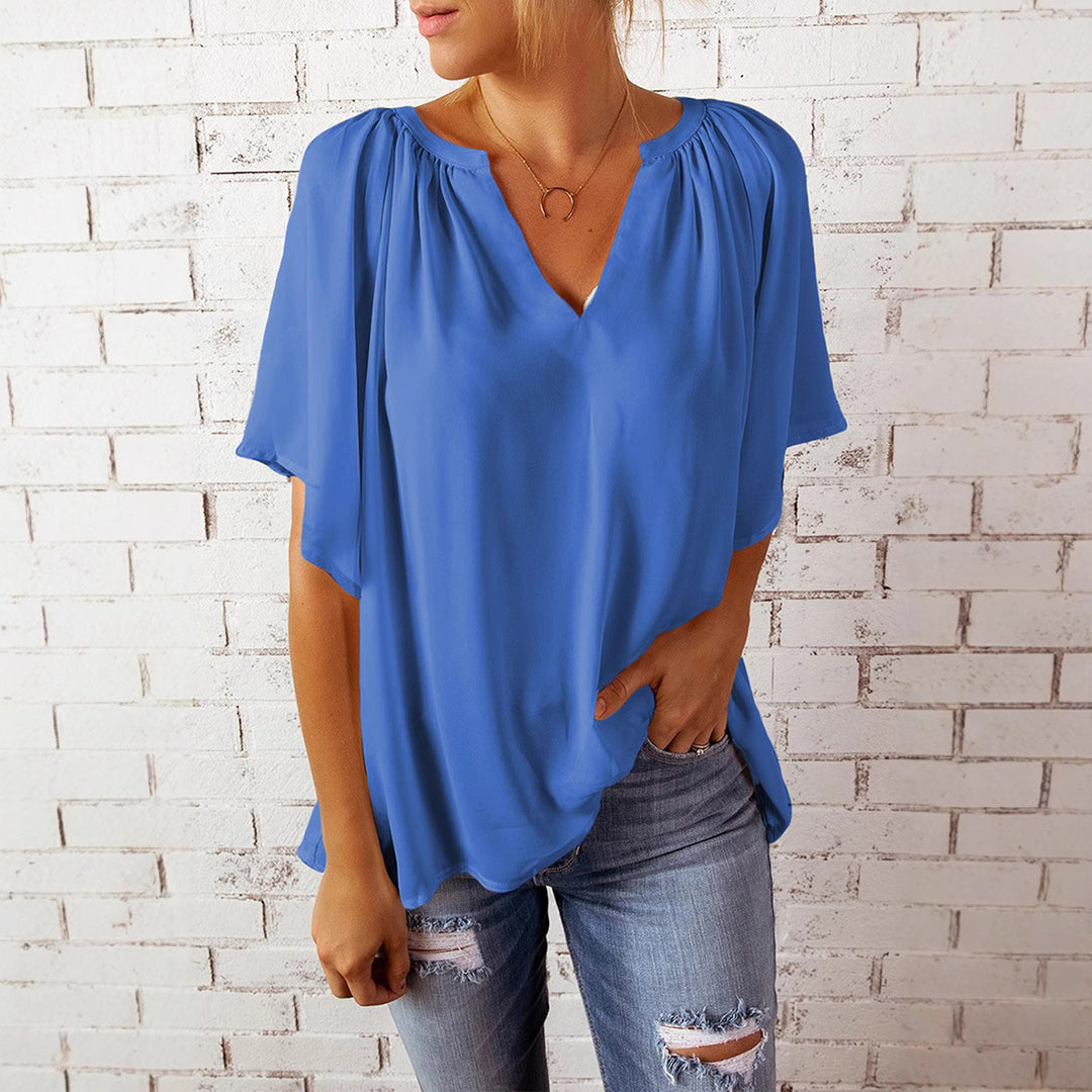 Damen elegante Chiffon-Bluse EB