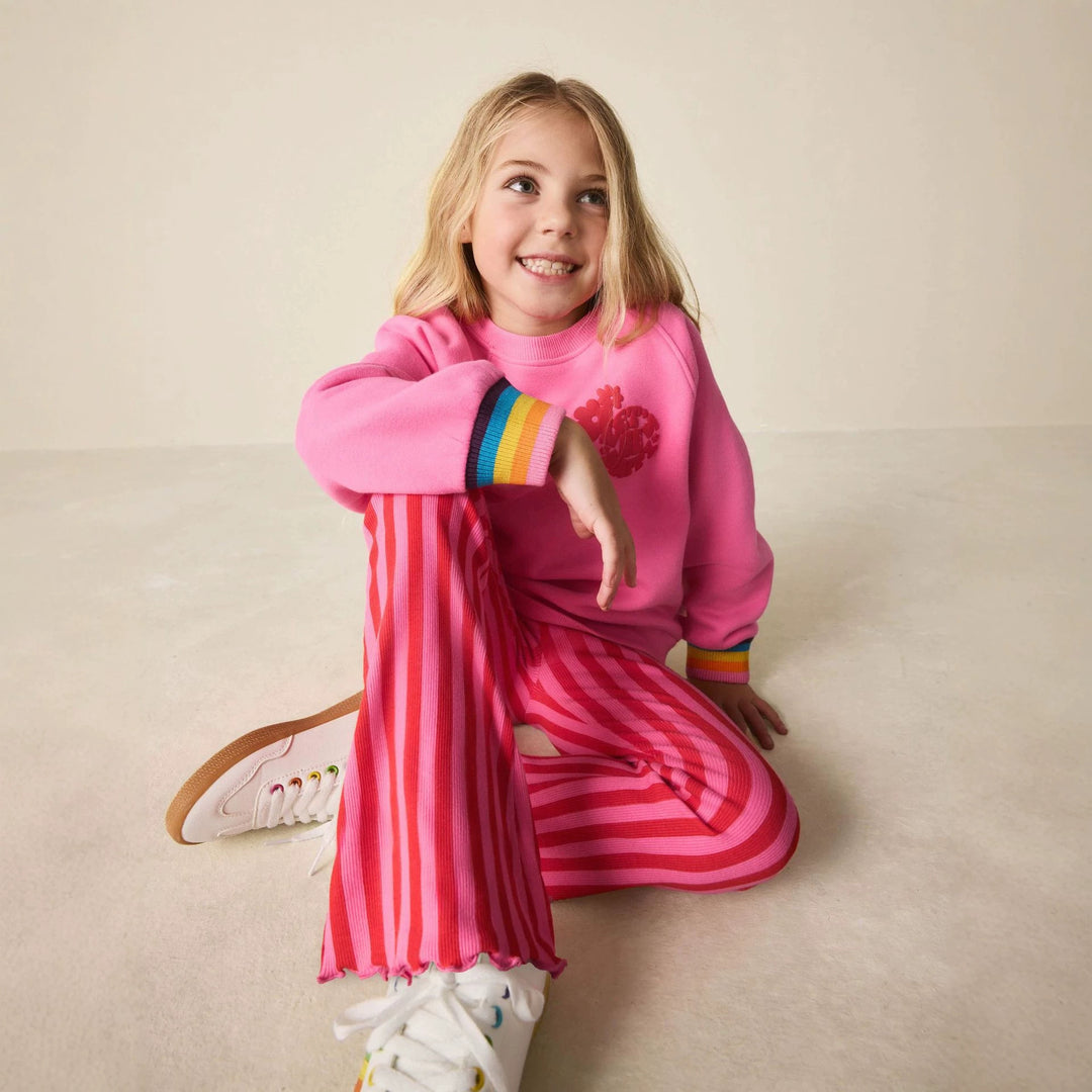 Mädchen Leggings mit fröhlichem Streifenmuster EB