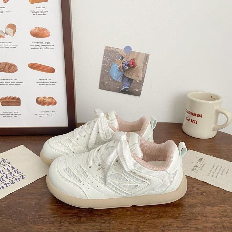 Damen Sportliche Sneakers mit atmungsaktiver Netzstruktur und dämpfender Sohle EB