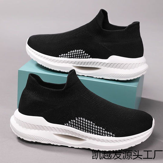 Damen Atmungsaktive Strick-Sneaker mit rutschfester Sohle EB