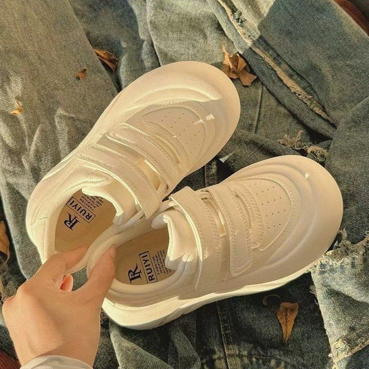 Damen Plattform-Sneaker mit verstellbaren Klettverschlüssen und komfortabler Dämpfung EB