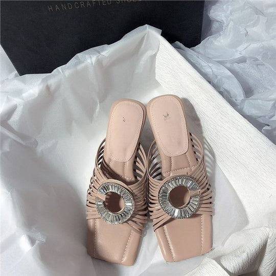 Damen elegante Slipper mit geschmackvollem Design EB