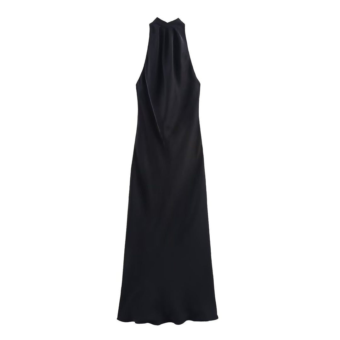 Damen Abendkleid mit elegantem Halterneck-Design und fließendem Schnitt EB