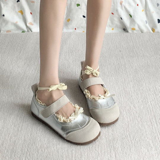 Damen elegante und komfortable Ballerinas mit verstellbarem Riemen EB