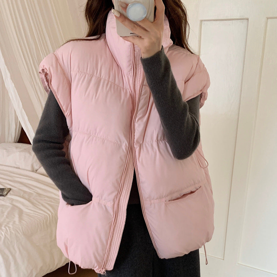 Damen Wattierte Freizeitjacke mit hohen Taschen und durchgehendem Reißverschluss EB