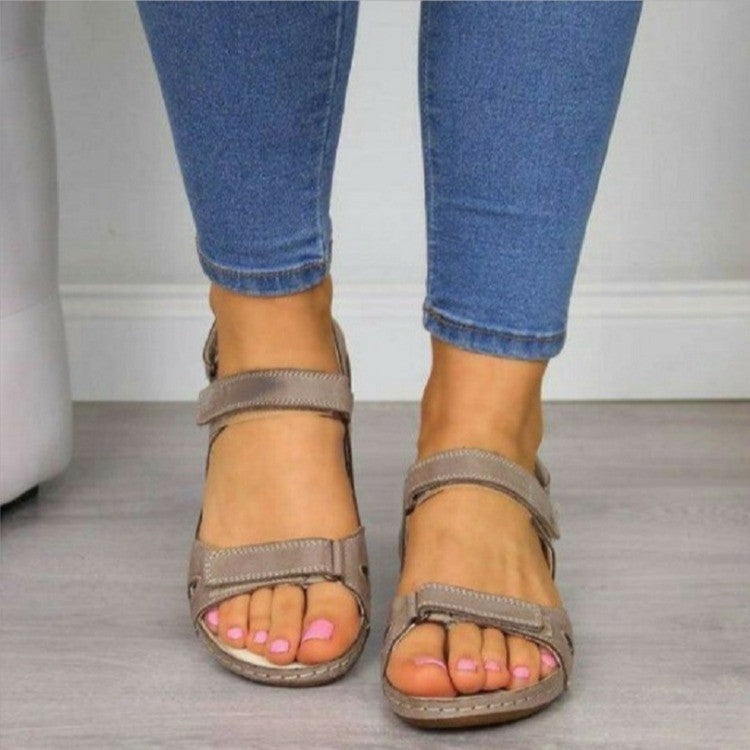 Damen Bequeme Badesandalen mit verstellbaren Riemen EB
