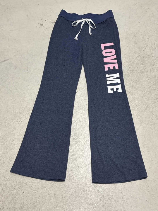 Damen Flared Jogginghose mit farblich abgesetztem Bund und modischem Schriftzug EB