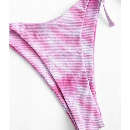 Damen Crop-Top Bikini mit verstellbaren Trägern EB