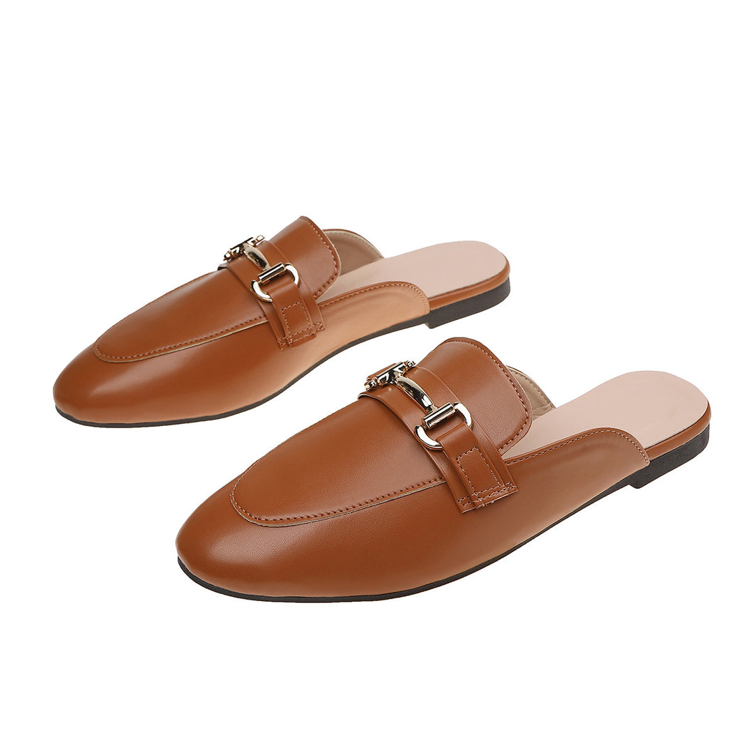 Damen Elegante Mokassins mit modischem Schnallen-Detail EB