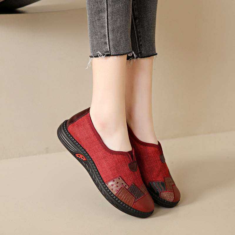 Damen komfortable Slip-On Schuhe mit einzigartigem kreativen Design EB