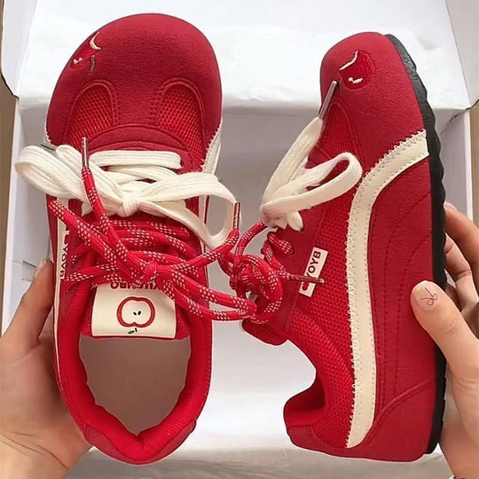 Damen Sportliche Sneakers aus atmungsaktivem Material mit rutschfester Sohle EB