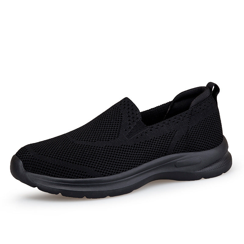 Damen Bequeme Slip-On Lauf-Sneaker mit atmungsaktivem Obermaterial EB