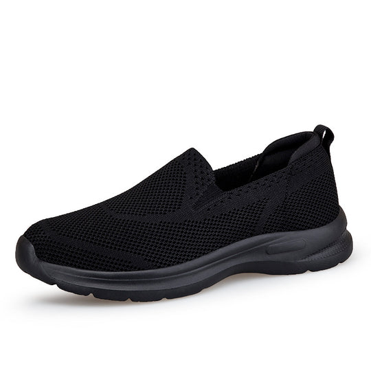 Damen Bequeme Slip-On Lauf-Sneaker mit atmungsaktivem Obermaterial EB