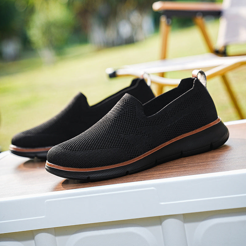 Damen Atmungsaktive Slip-On Sneakers mit rutschfester Sohle EB
