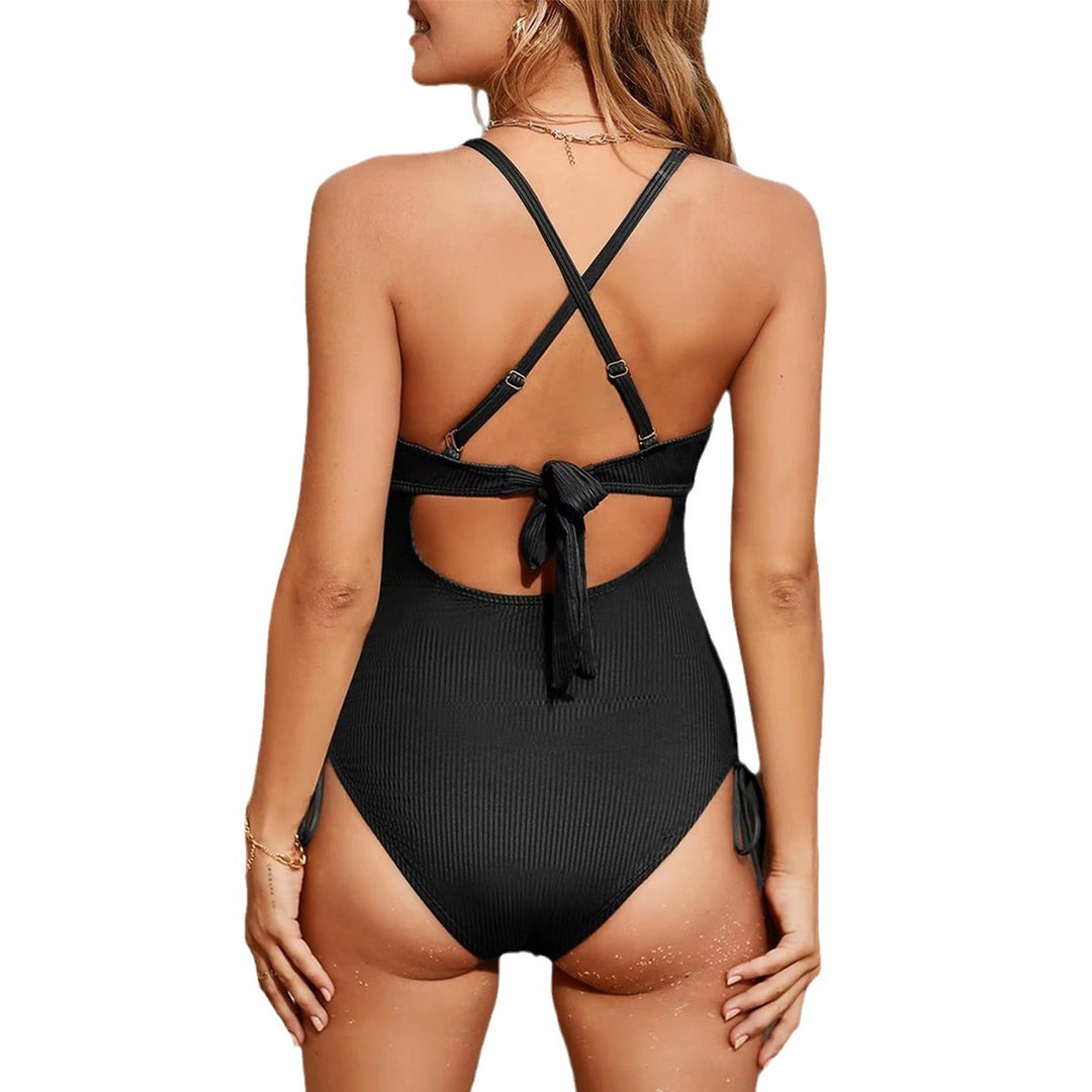 Damen Einteiler Badeanzug mit aufregendem Cut-Out und verstellbaren Trägern EB