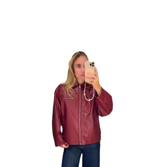 Damen modische lässige jacke mit asymmetrischen Reißverschlüssen EB
