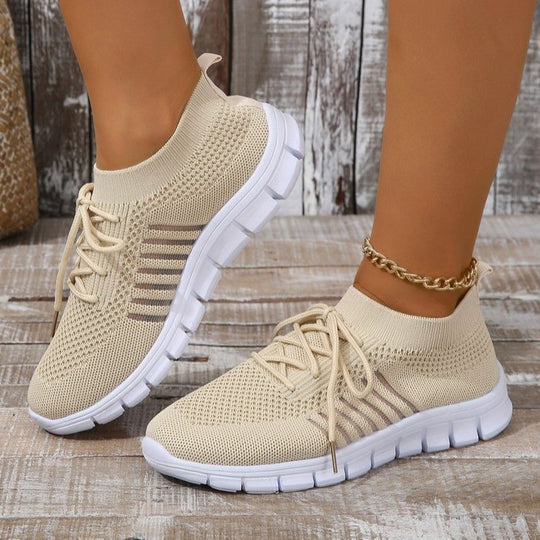 Damen Atmungsaktive Sneakers mit flexiblem Strickdesign EB