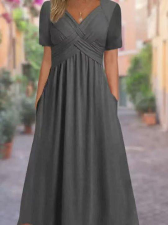 Damen lockeres Maxi-Kleid EB