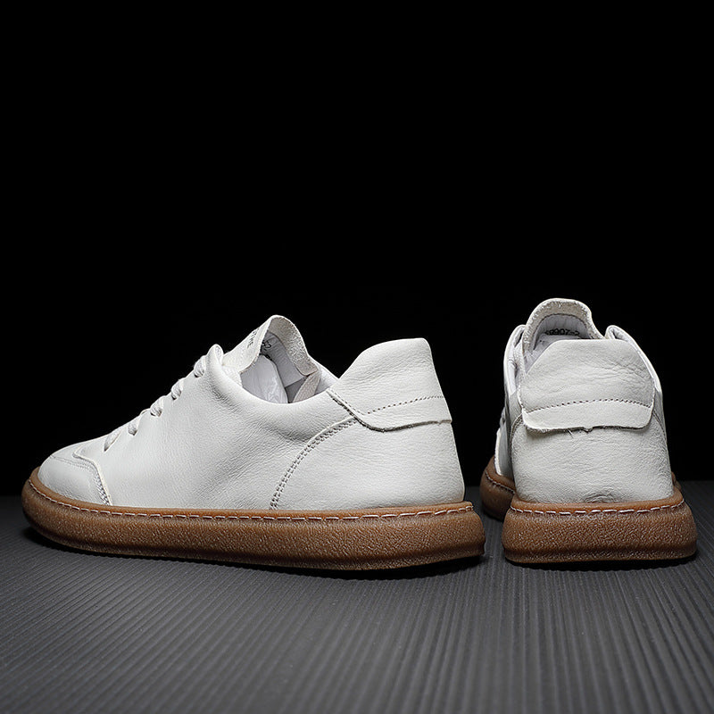 Damen lässige Leder Sneakers EB