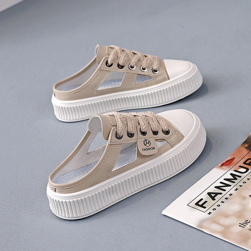 Damen Slip-On Sneakers mit atmungsaktiven Einsätzen und griffiger Sohle EB