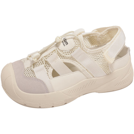 Damen Sportliche Sandalen mit atmungsaktiver Oberfläche und elastischem Schnürsystem EB