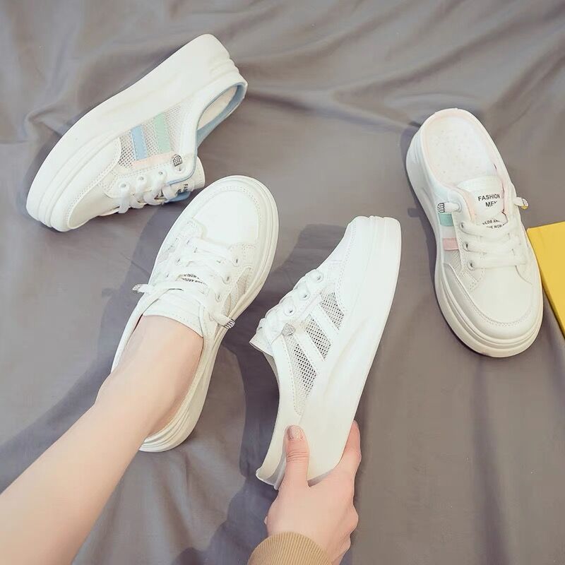 Damen Slip-On Sneakers mit atmungsaktiver Netzstruktur und bequemer Sohle EB