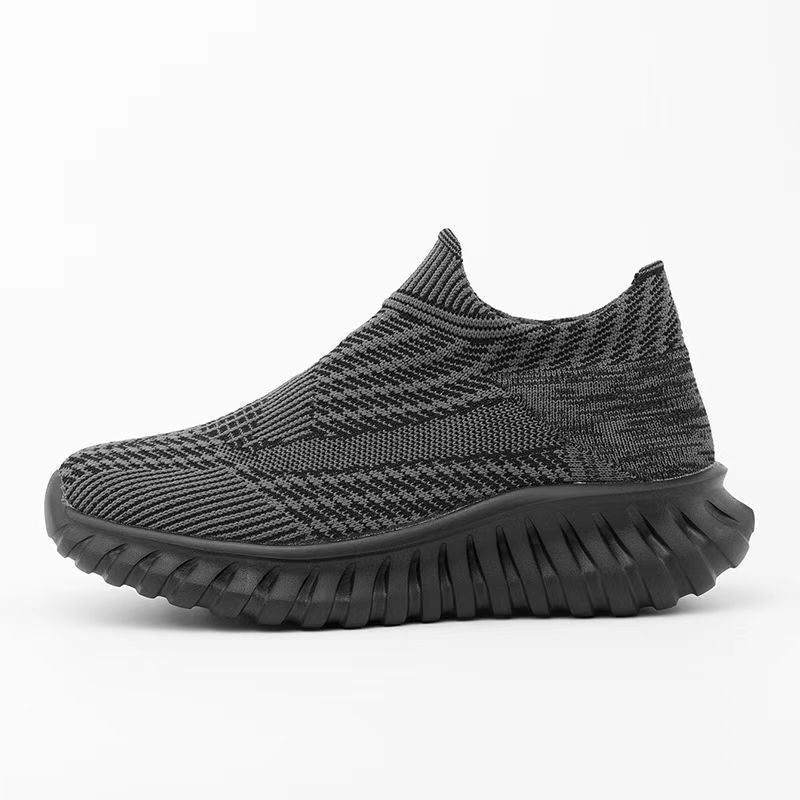 Damen Modische Strick-Sneaker mit rutschfester Sohle EB