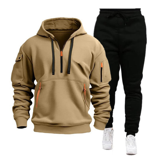 Herren sportliches Hoodie- und Jogginghosen-Set EB