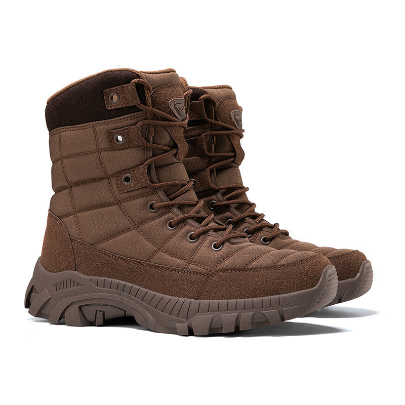 Damen militärische Winterstiefel mit isolierendem Innenfutter und rutschfester Sohle EB