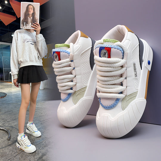 Damen Sportliche Sneaker mit atmungsaktiver Obermaterialstruktur und rutschfester Sohle EB