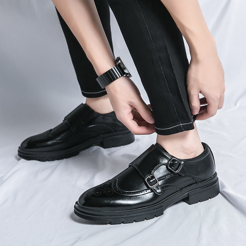 Damen Elegante Doppel-Monk-Schuhe aus hochwertigem Leder EB