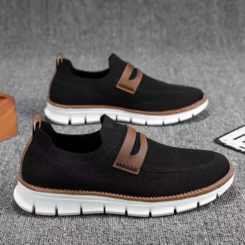 Damen Slip-On Freizeitschuhe mit elastischer Oberkonstruktion und rutschfester Sohle EB