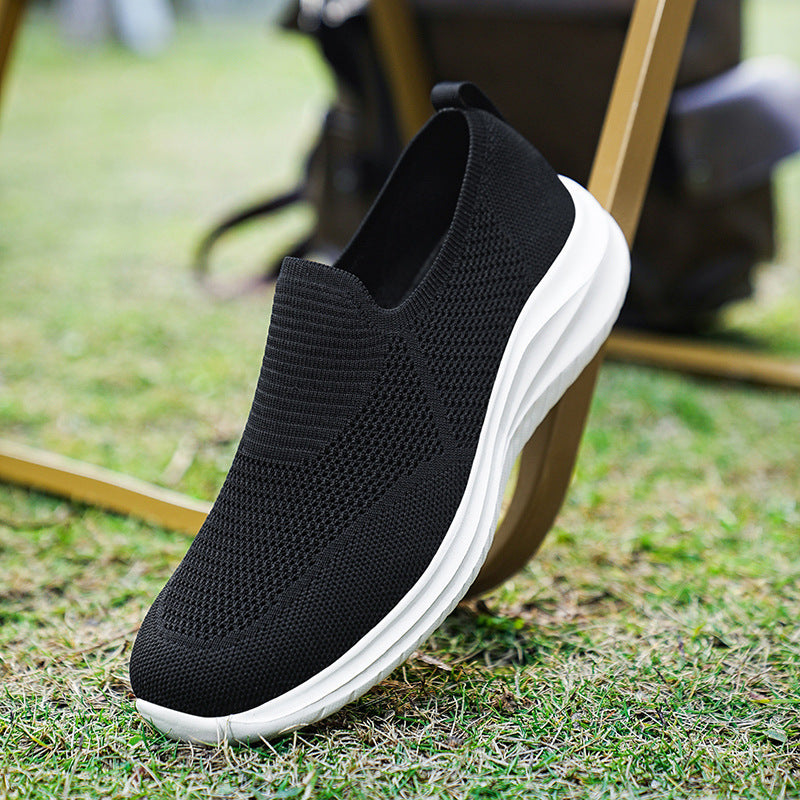 Unisex nan sockenähnlicher Strick-Slipper mit anatomischem Komfortfußbett und flexibler Leichtsohle EB