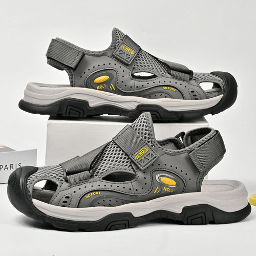 Damen Sportliche Outdoor-Sandalen mit verstellbarem Riemen und rutschfester Sohle EB