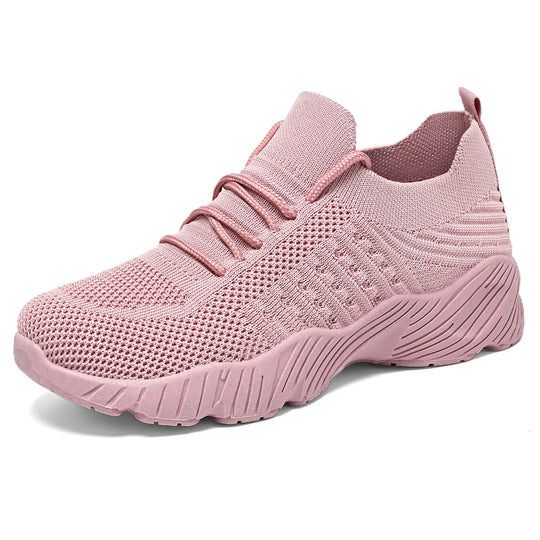 Damen nan gestrickter Slip-On Sneaker mit sockenähnlichem Schaft und dämpfender Profillaufsohle EB