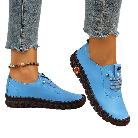 Damen Bequeme Ledersneaker mit innovativem Sohlenprofil EB