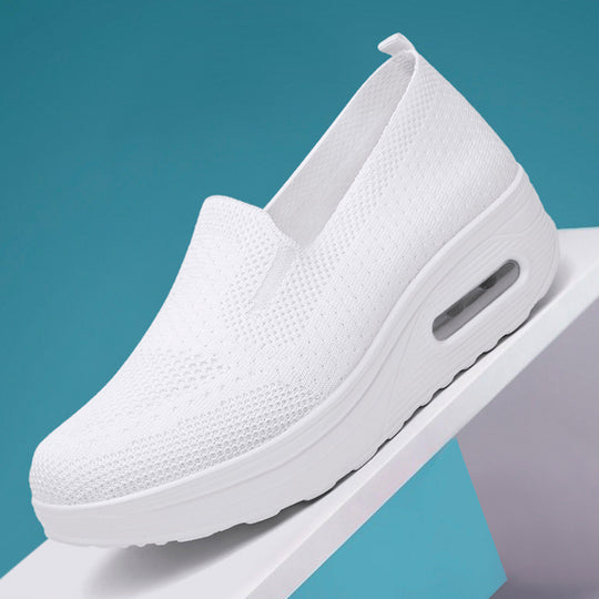Damen Bequeme Slip-On Sneakers mit Luftpolsterung EB