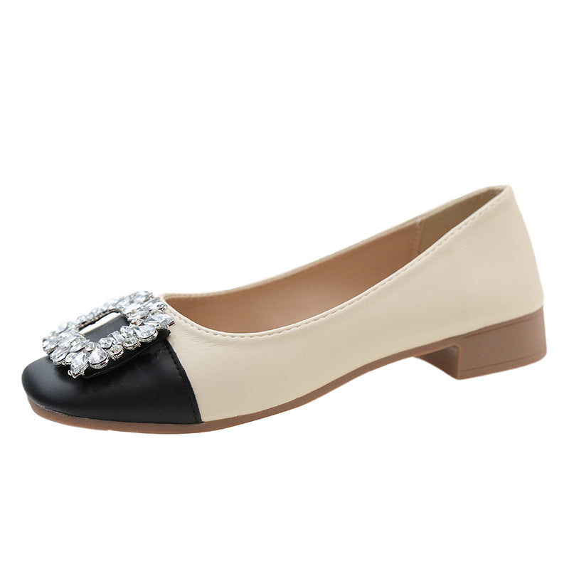 Damen Elegante Ballerinas mit funkelndem Schmuckdetail EB
