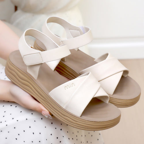 Damen Komfortable und elegante Sandalen mit verstellbarem Riemen EB