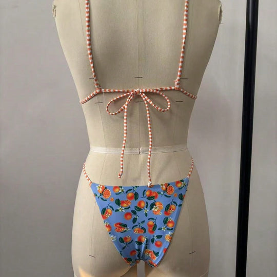 Damen Bikini mit verspieltem Obstmotiv EB