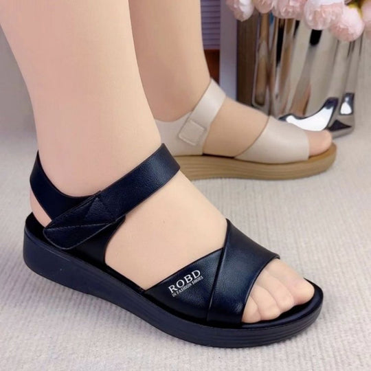 Damen Komfortable Sandalen mit breitem Riemen-Design EB