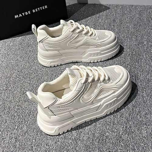Damen Chunky Sneakers mit luftdurchlässigem Mesh und komfortabler Dämpfung EB