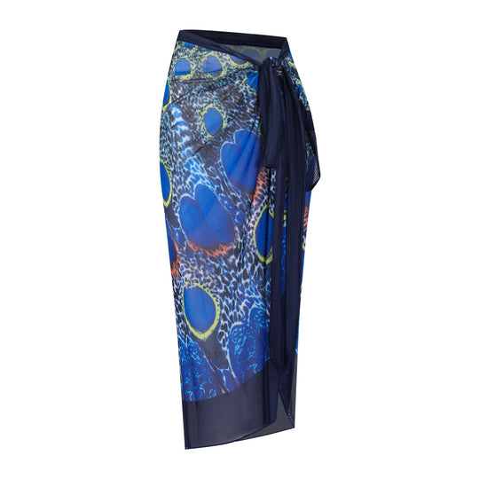 Damen Einteiler mit langem Arm und farbenfrohem Print EB