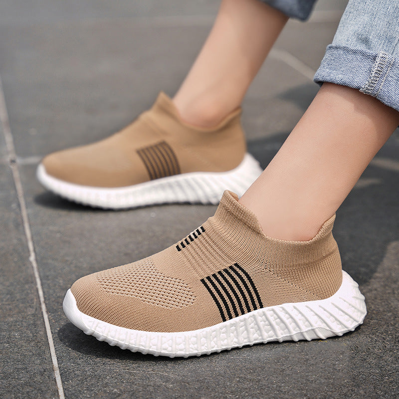 Damen Hochinnovative Slip-On Sneakers mit atmungsaktivem Obermaterial und flexibler Sohle EB