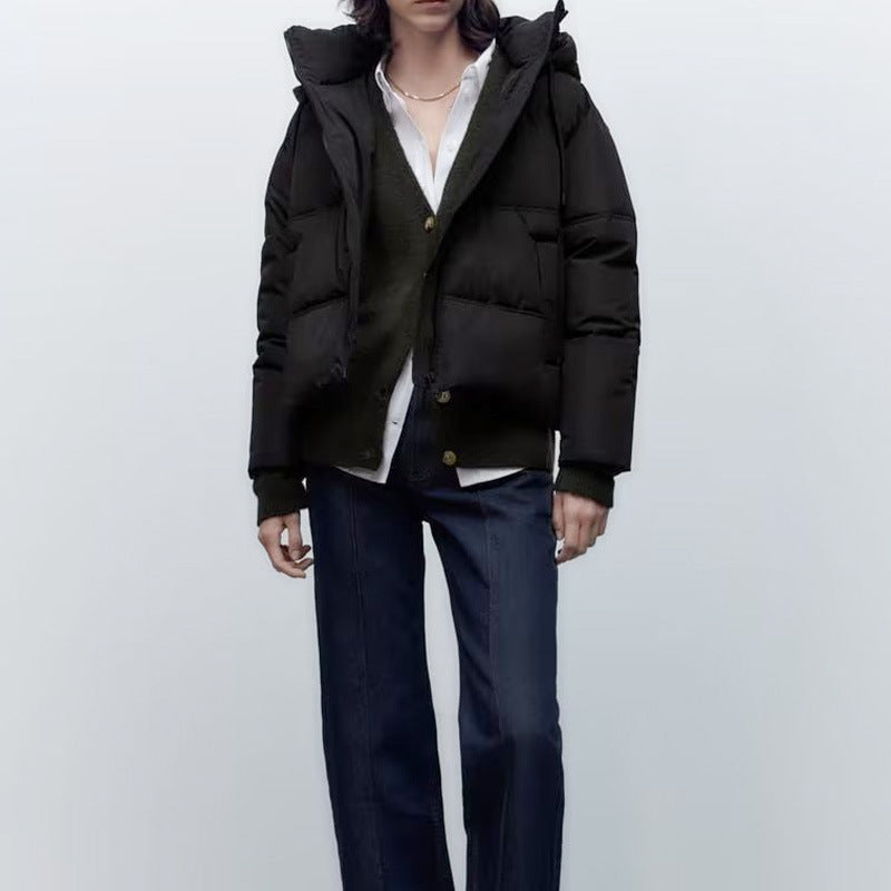 Damen Übergangsjacke mit praktischen Taschen und hohem Kragen EB