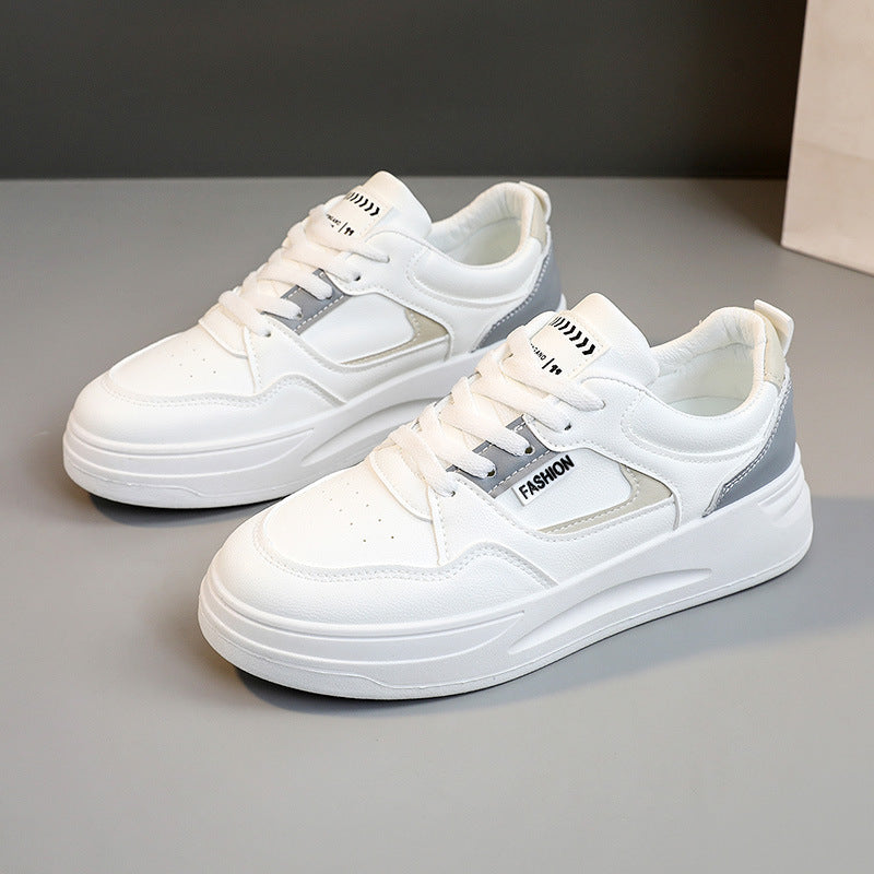 Damen modische Sneakers mit stoßdämpfender Sohle und eleganter Schnürung EB