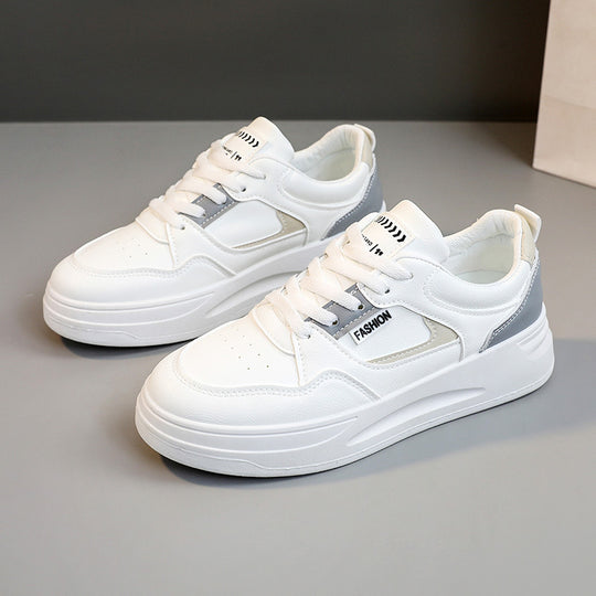 Damen modische Sneakers mit stoßdämpfender Sohle und eleganter Schnürung EB