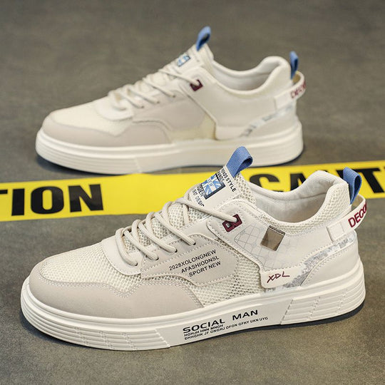 Damen Sportliche Sneaker mit atmungsaktiven Mesh-Einsätzen und dämpfender Sohle EB
