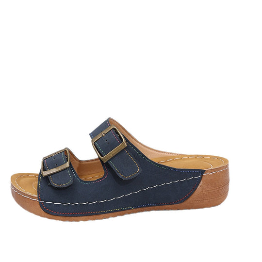 Damen Komfortable und elegante Clogs mit verstellbaren Schnallen EB