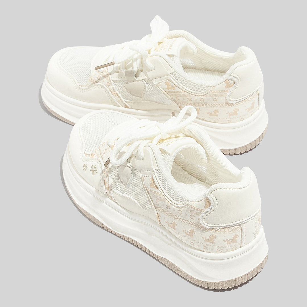 Damen Atmungsaktive Sneakers mit innovativem Komfortsystem und elastischen Schnürsenkeln EB
